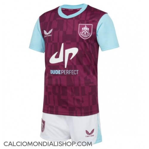 Maglie da calcio Burnley Prima Maglia Bambino 2024-25 Manica Corta (+ Pantaloni corti)